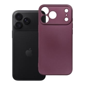 Metallic Case Apple iPhone 18 Pro / 17 Pro Burgundowy - 208552