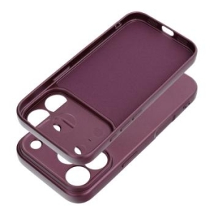 Metallic Case Apple iPhone 18 Pro / 17 Pro Burgundowy - 208553