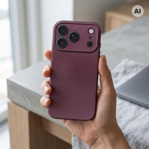 Metallic Case Apple iPhone 18 Pro Max / 17 Pro Max Burgundowy - 208559
