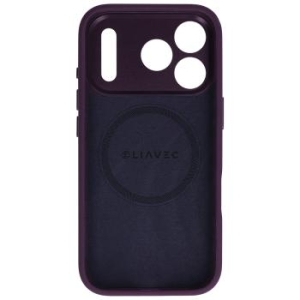 Markowy Hard Case Liavec Silk Shield Case with Metal Camera Frame Apple iPhone 18 Pro / 17 Pro Burgundowy - 208531