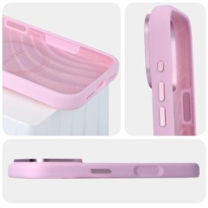 Markowy Hard Case Liavec Silk Shield Case with Metal Camera Frame Apple iPhone 18 Pro / 17 Pro Różowy - 208536