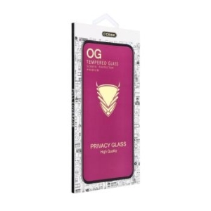 Szkło Hartowane 6D OG Premium Privacy Glass Apple iPhone 18 Pro Czarny - 208459