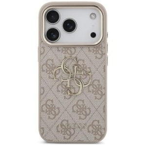 Markowy Hard Case Guess PU W/ Big 4G Classic Logo Apple iPhone 18 Pro / 17 Pro Różowy Złoty - 208413