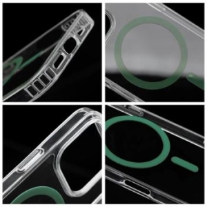 Drop Glue Colorful Ring Mag Cover z MagSafe Samsung Galaxy A57 Ciemny Zielony - 209089