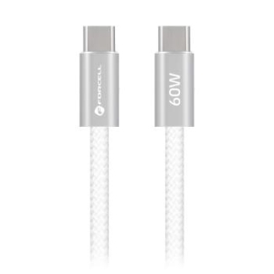 Kabel Typ C do Typ C Forcell F-Energy QC4.0 PD 3A 60W Cafule Flat 1,2m Biały - 209009