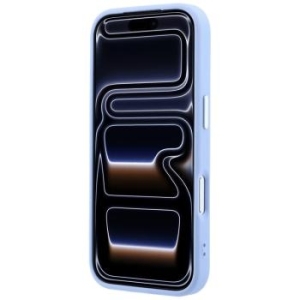 Markowy Hard Case Guess Grained Triangle Logo MagSafe Apple iPhone 18 Pro / 17 Pro Niebieski - 209115