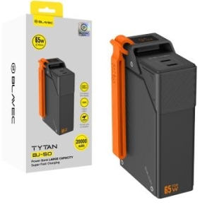 Power Bank 20000mAh 2x Typ C Blavec BJ-50 Tytan 65W Czarny - 209133
