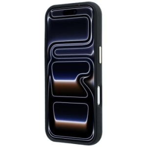 Markowy Hard Case Guess Kevlar Triangle Logo MagSafe Apple iPhone 18 Pro / 17 Pro Czarny - 209215