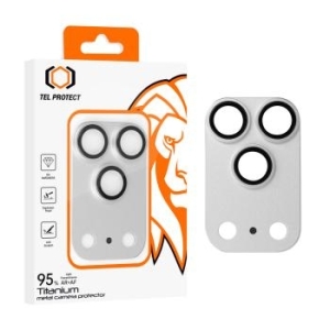 Szkło Hartowane na aparat Tel Protect AR+AF Full Metal Camera Protector Apple iPhone 18 Pro Max Srebrny (wyspa) - 209293