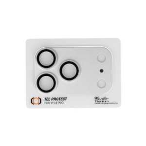 Szkło Hartowane na aparat Tel Protect AR+AF Full Metal Camera Protector Apple iPhone 18 Pro Max Srebrny (wyspa) - 209294