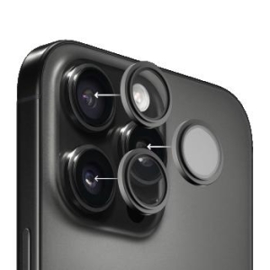 Szkło Hybrydowe na aparat HG Lens Apple iPhone 18 Pro / 18 Pro Max Silver - 209398